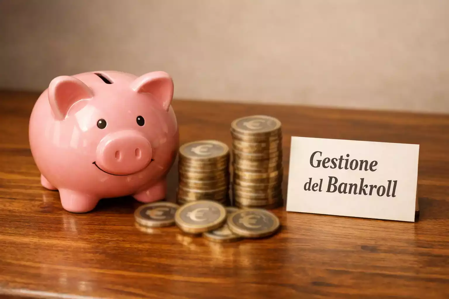 Salvadanaio e monete simbolo che rappresentano gestione del budget